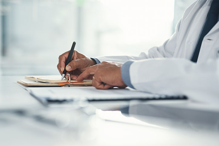 Michigan doctors writes medical notes 